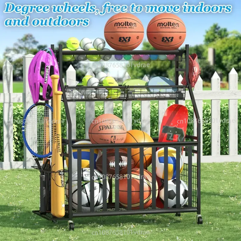 Sports Equipment Bag With Wheels - Tas Penyimpanan Peralatan Olahraga dengan Rak
