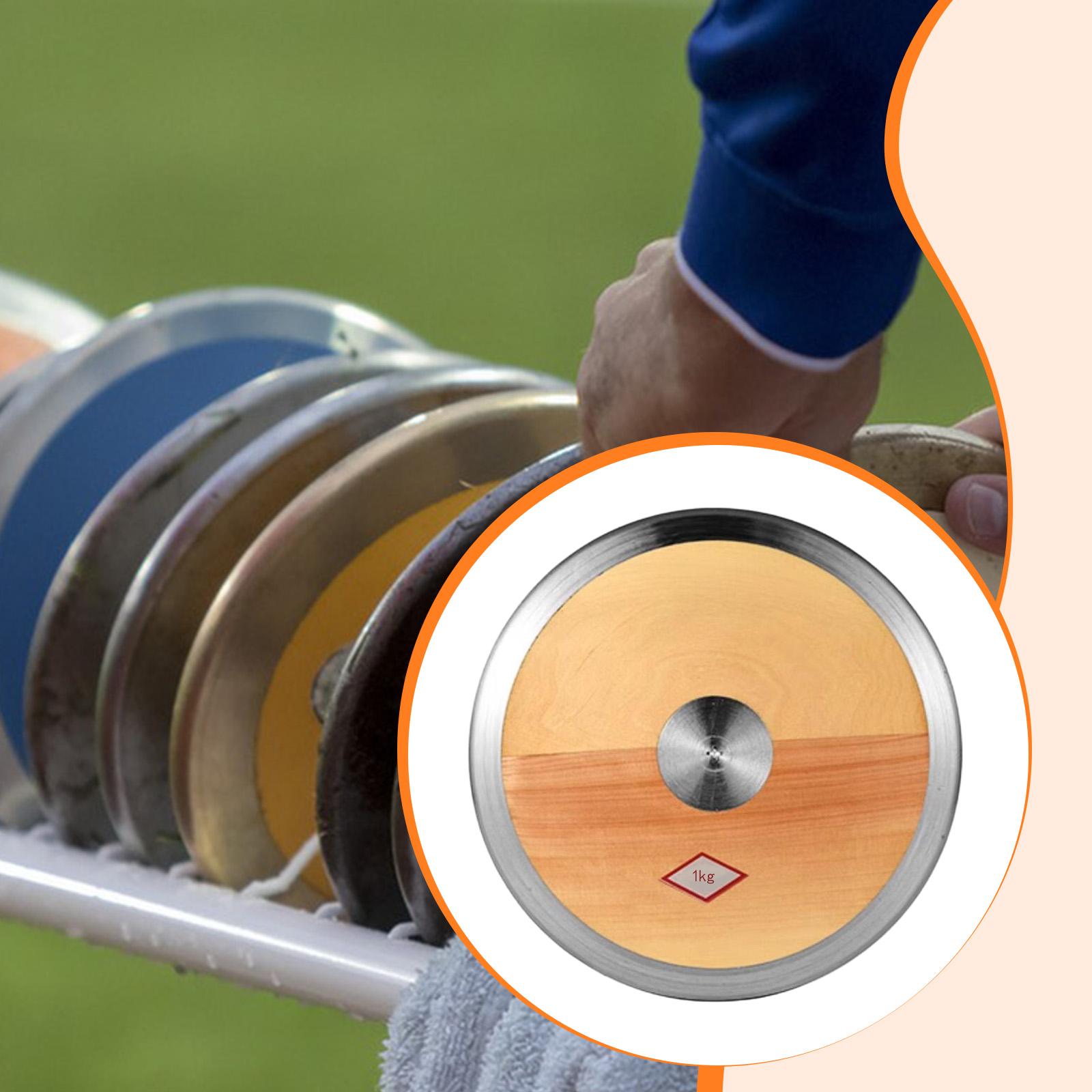 Discus Throw Training - Cakram Lempar Kayu Besi Tahan Lama