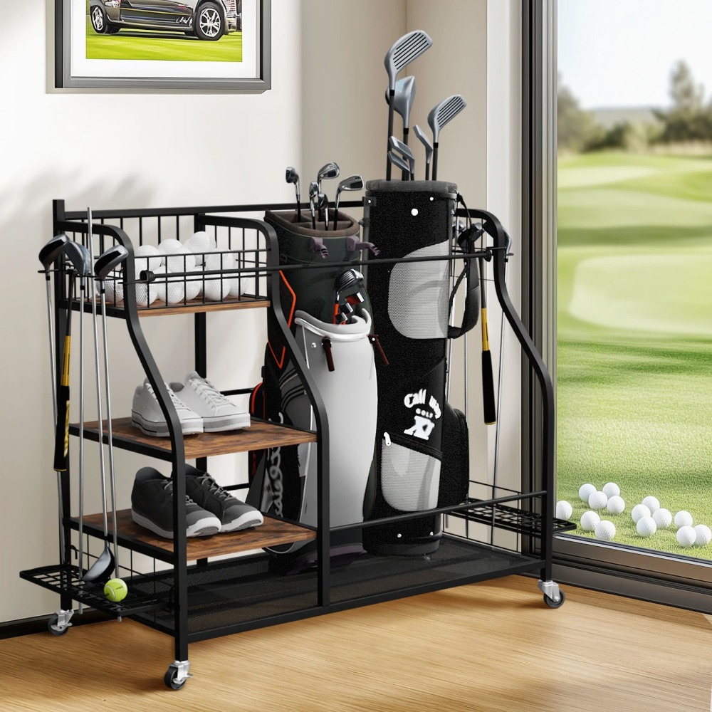 Sports Equipment Bag With Wheels - Rak Tas Golf Mobile Beroda, Pengatur