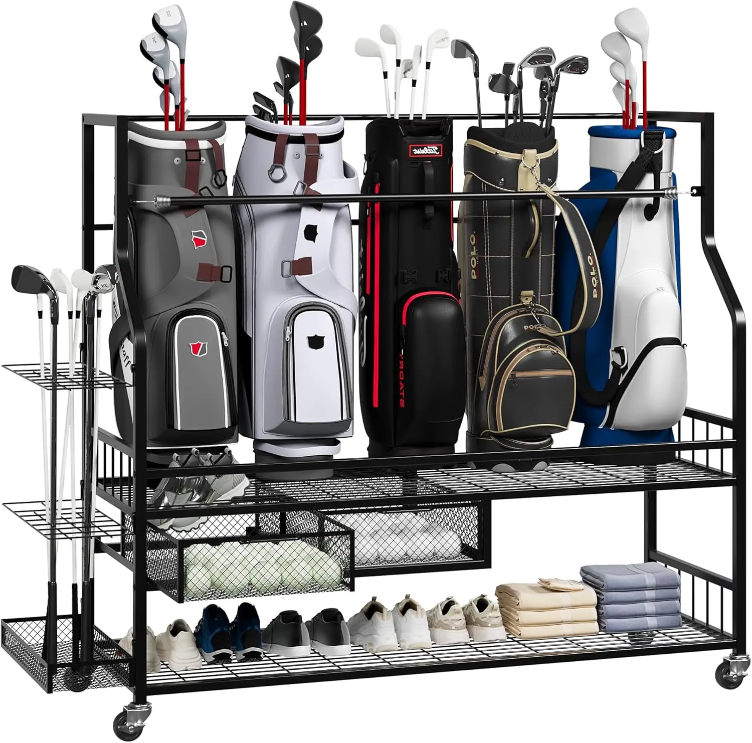 Rak Penyimpanan Tas Golf Multi - Sports Equipment Bag With Wheels ulasan dan harga